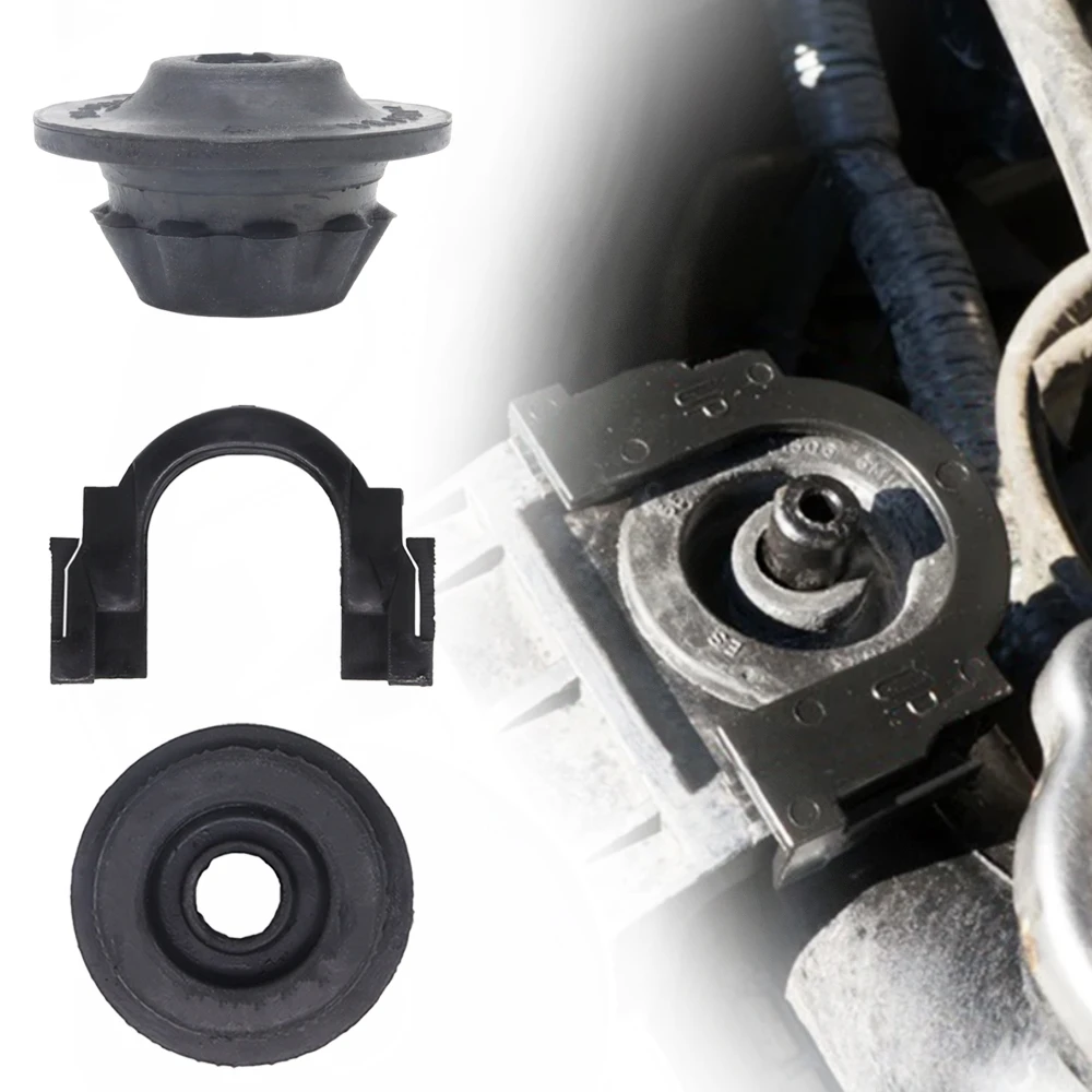 Conjunto de soporte de buje de radiador de montaje superior inferior de coche, herramientas para Nissan Note E11, E12, 2006-2019, NV200, M20, Primera P12, Tiida C11, C12