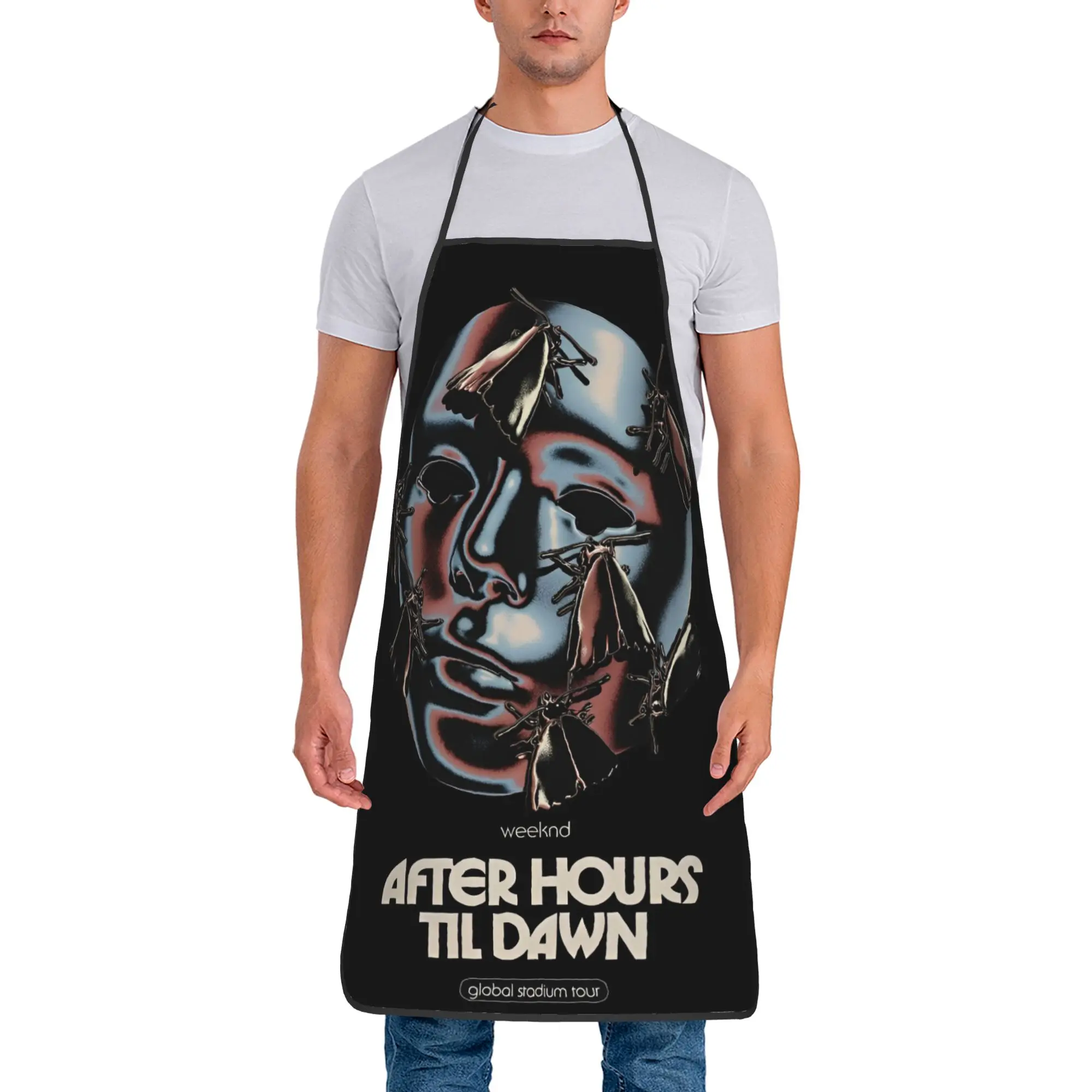 Фартук The Weeknd After Hours Til Dawn Tour-bayingimg, милый, без карманов, для дома и кухни, для парикмахеров