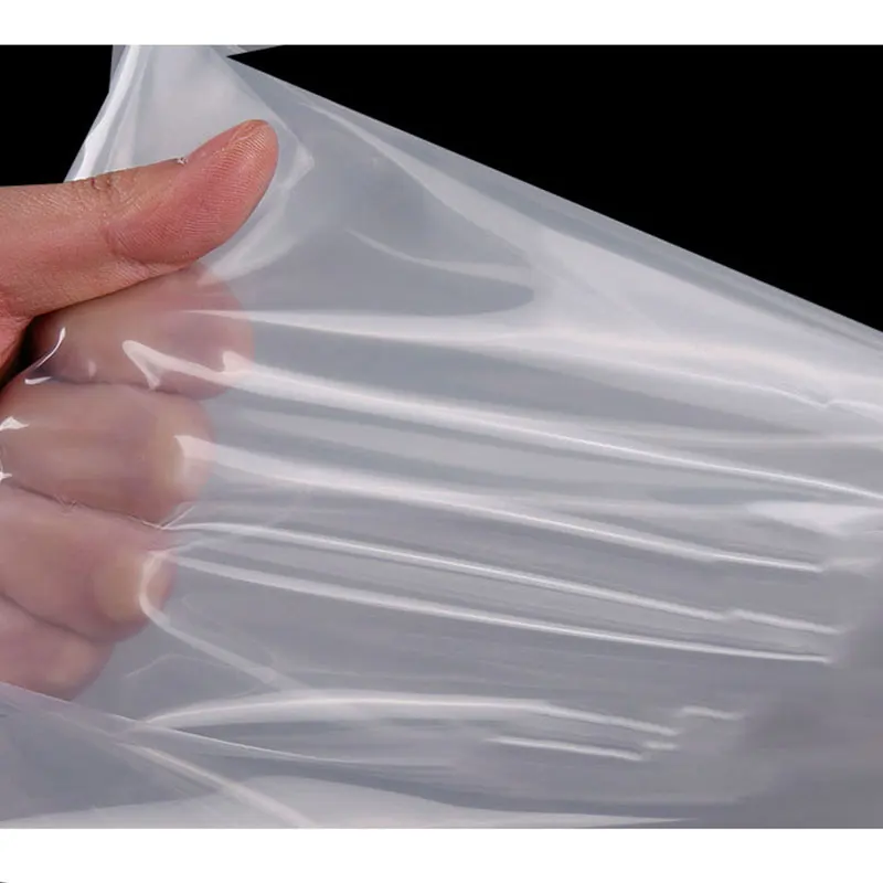 INPLUSTOP 100pcs/500pcs Transparent Ziplock Storage Bag Clear Food PE Sealed Bag Zip Lock Self Sealing Poly Zipper Jewelry Bags