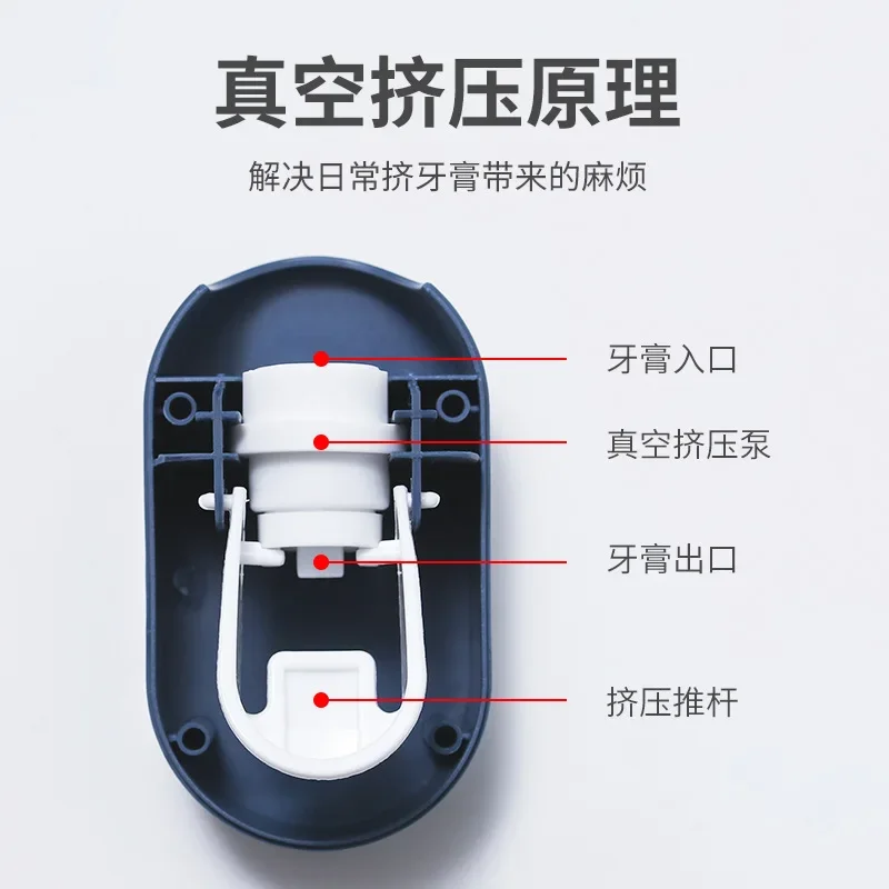 Picture 4: Toothpaste Holder Automatic Toothpaste Squeezer Strong Non Marking Paste Toothpaste  Squeezing Magic Toothbrush Holder