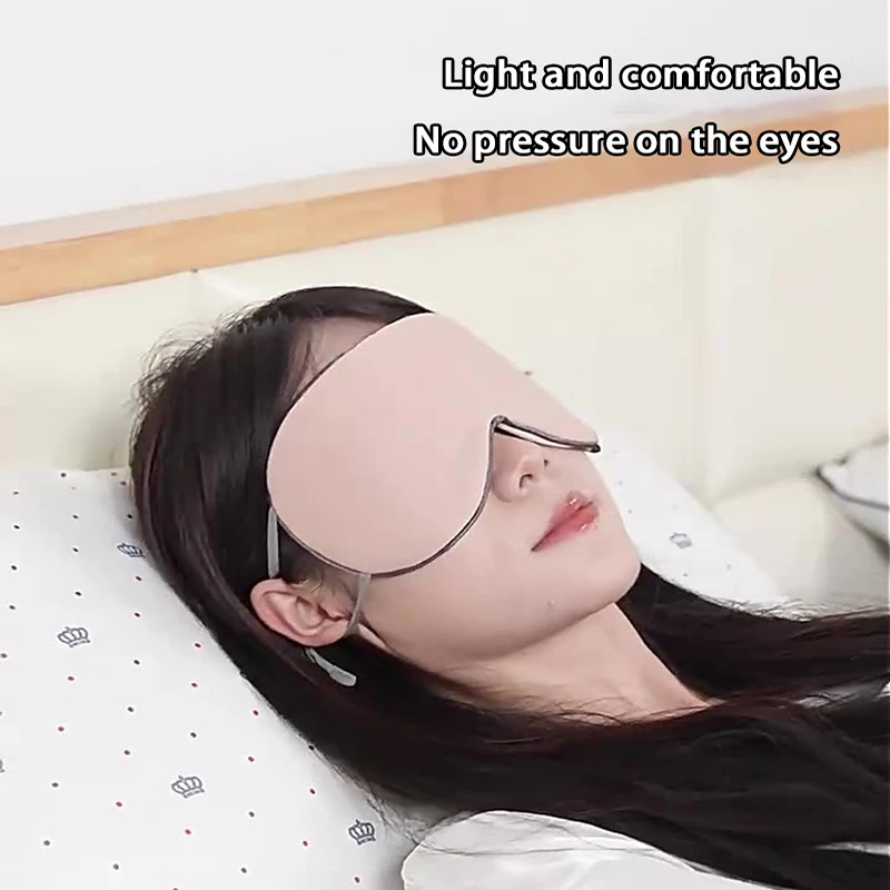 Sleeping Eye Mask Korean Style Ice Silk Warm And Cool Dual Use Adjustable Travel Light Blocking Breathable Eye Mask