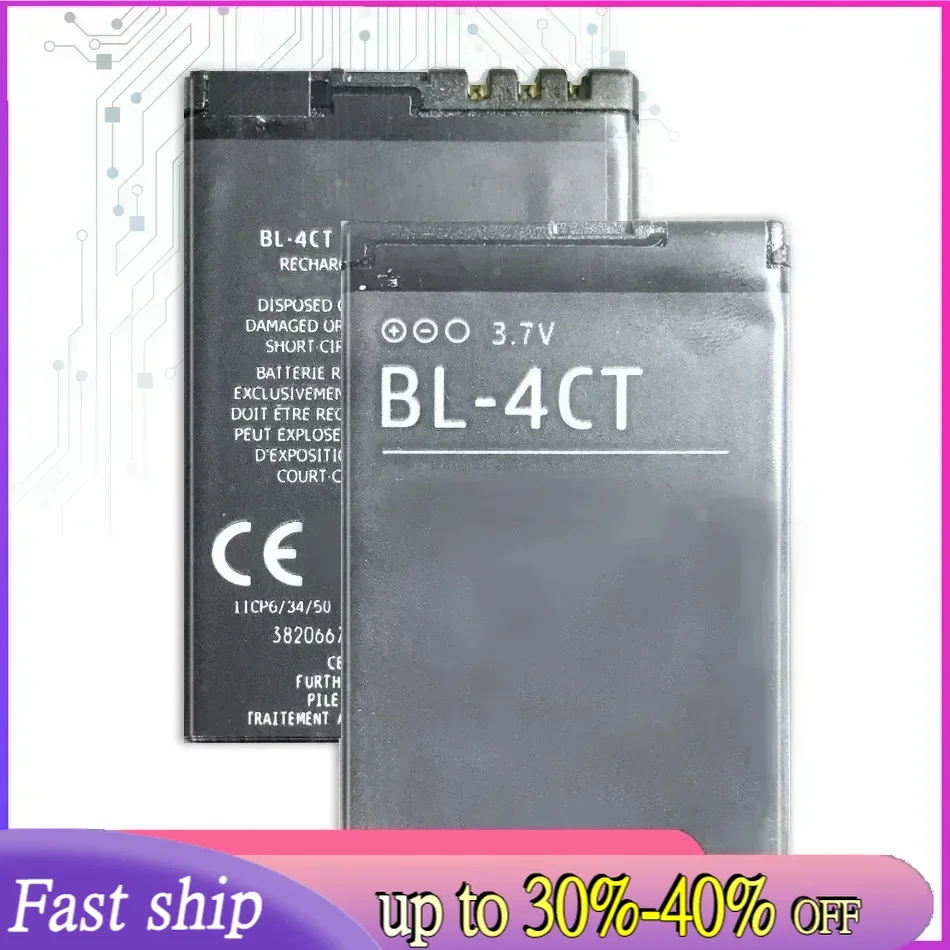 For Nokia 5310 6700S X3 X3-00 7230 7310C 5630 2720 2720A 7210C 6600F / Battery Model BL-4CT BL4CT BL 4CT