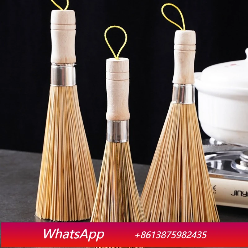 

Щетка для мытья посуды LH, ручная работа, бамбуковая щетка, винтажная щетка для уборки дома