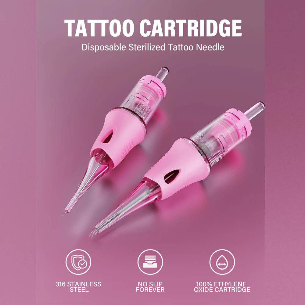

Permanent Makeup Needle Cartridge Side Square Tapered Tip PMU Needles microblading needles for Hairstroke Nanobrows Powder Brows
