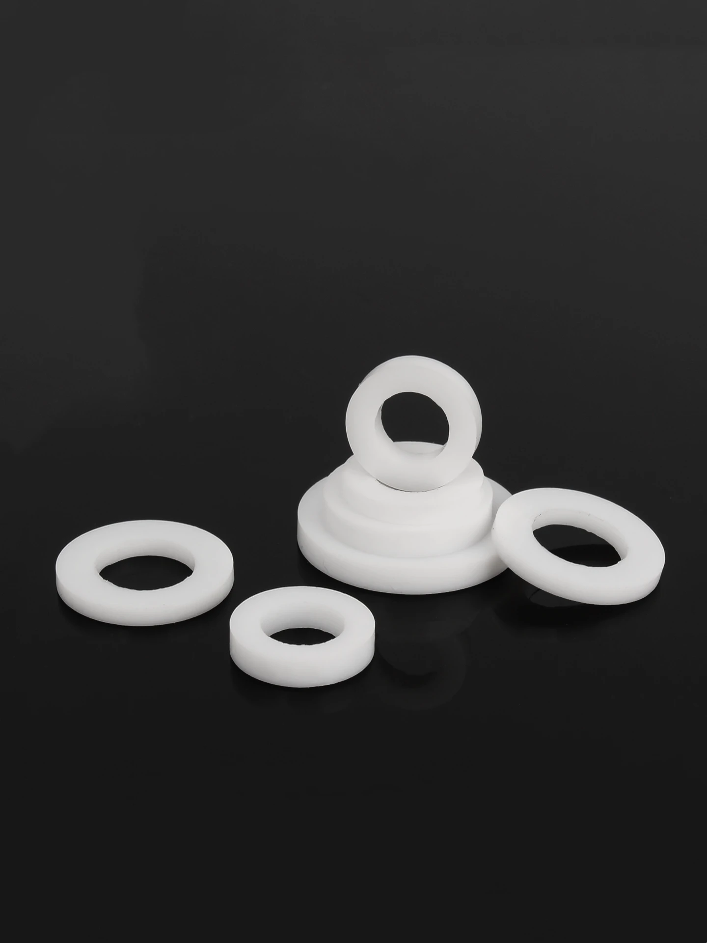 1~100pcs PTFE Gasket Flat Washer Thickness 2/3mm ID 6mm~530mm High Temperature Resistance Spacer for Water Pipe Joint OD*ID*CS