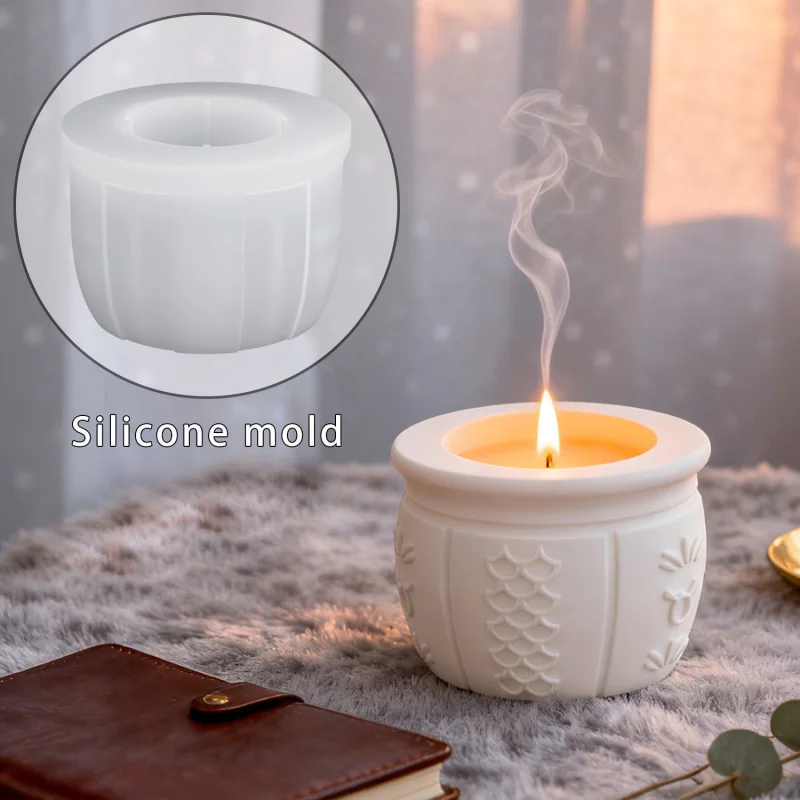 

Diy Arabic Symbol Bowl Epoxy Mold Round Plaster Storage Bowl Silicone Mold