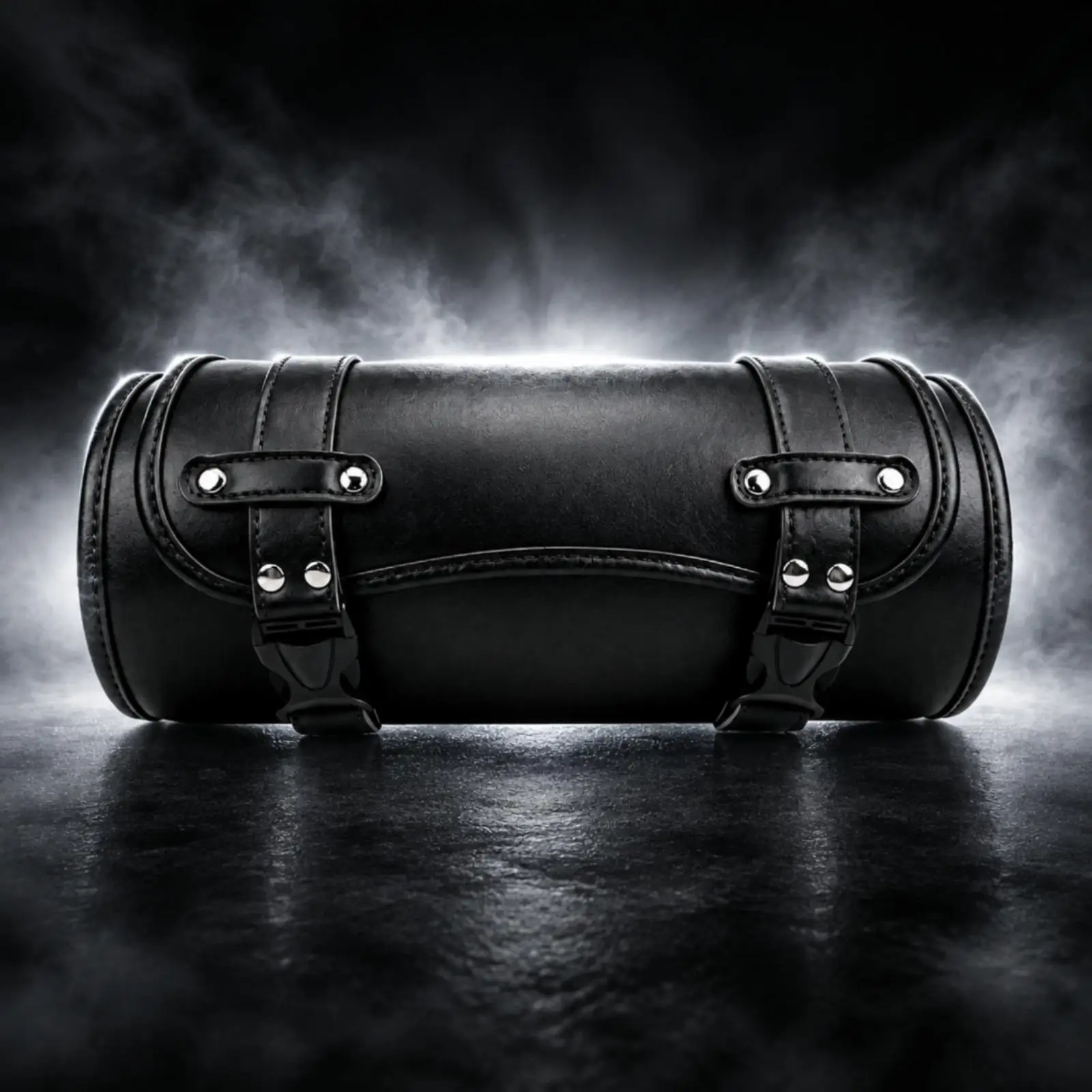Cylindrical Handlebar Bag Splash-Resistant Motorcycle Handlebar Bag Compact
