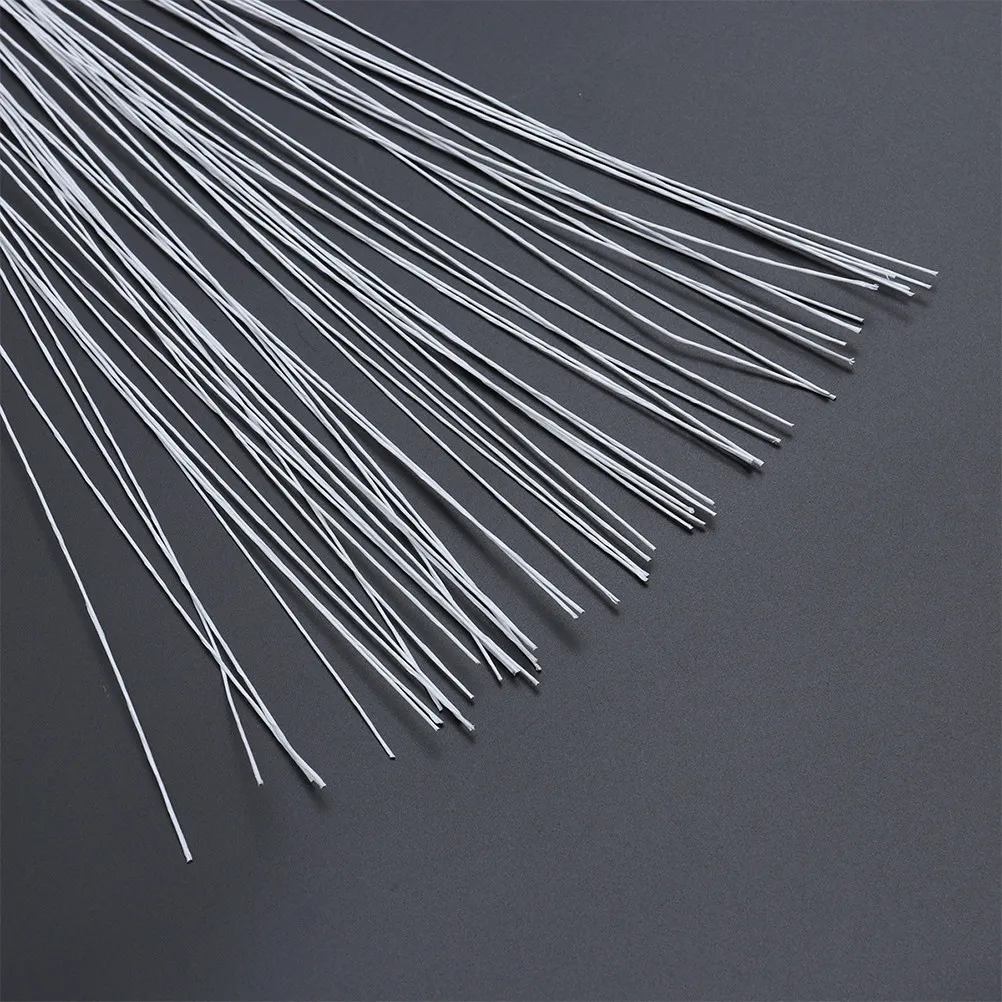 200Pcs Floral Stem Wire Simulation Paper Wrapped Iron Wire Flexible for DIY Craft Floral Arrangement Wreath Bouquets