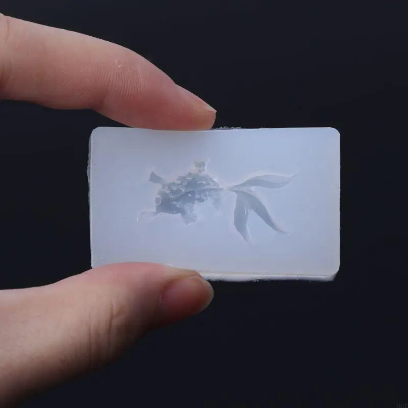 103C DIY Pha Lê Epoxy Gương Khuôn Bông Trang Sức Mặt Dây Chuyền Khuôn Mặt Dây Chuyền Trang Trí Đại Dương Cá Vàng Trang