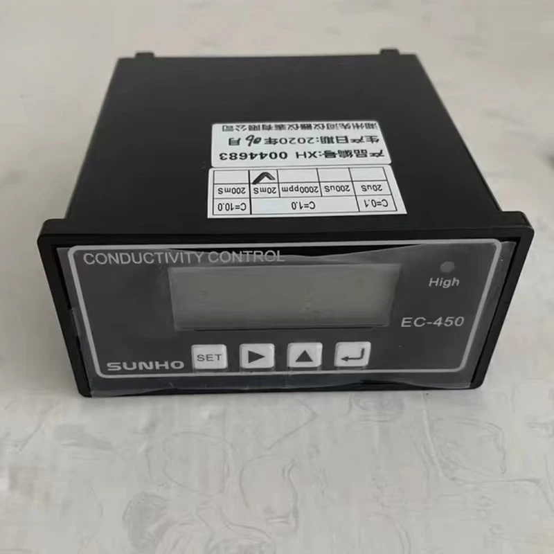 SUNHO EC-450 SL-1.0-NTC10K 0-2000 US/cm Online Conductivity Monitor Tester Meter Electric Conductivity Meter for RO System