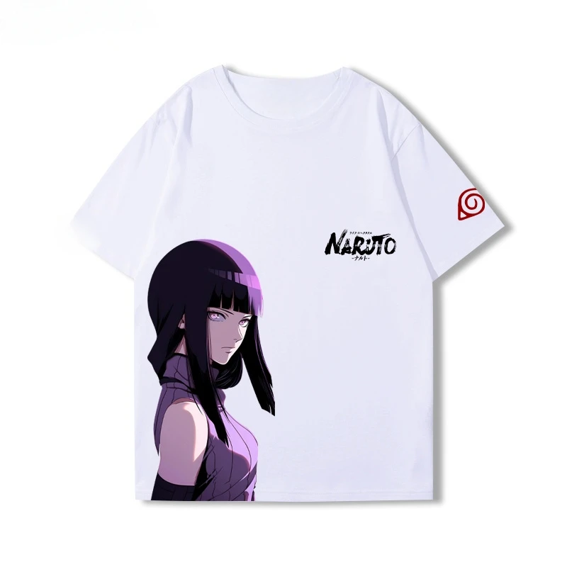 

Naruto Hinata Short sleeved Men's and Women's Quick drying Summer Trendy Versatile T-shirt