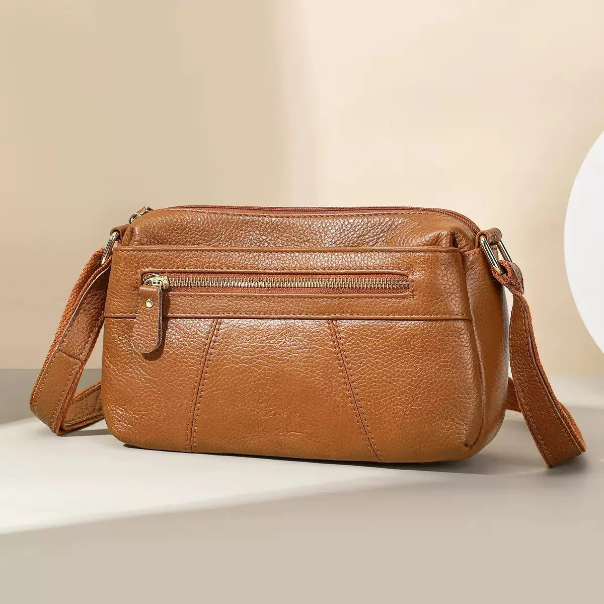Handbag Crossbody bags Women's Hand Bag Ladies Genuine Leather Makeup Bags Double Zipper Lady Bags Designer Luxury Fashion Bags