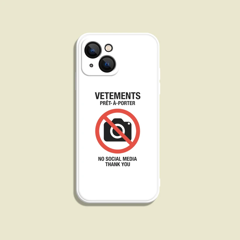 No photography allowed soft Case For iPhone 15 14 13 11 12 Pro