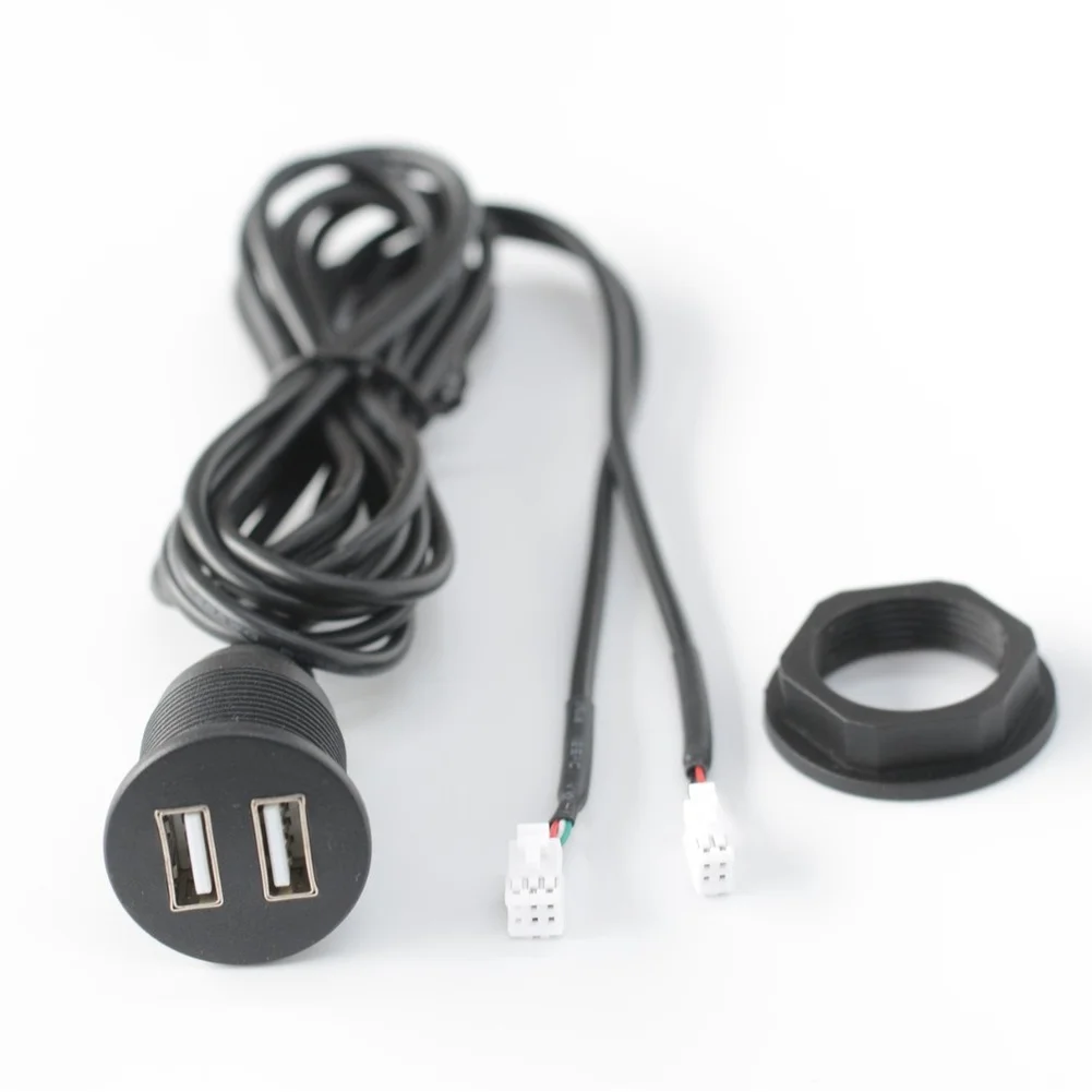 Motorcycle Usb Interface Usb Extension Cable Usb Extension Cable Injection-molded Abs Easy Wire Management 5v Voltage Output
