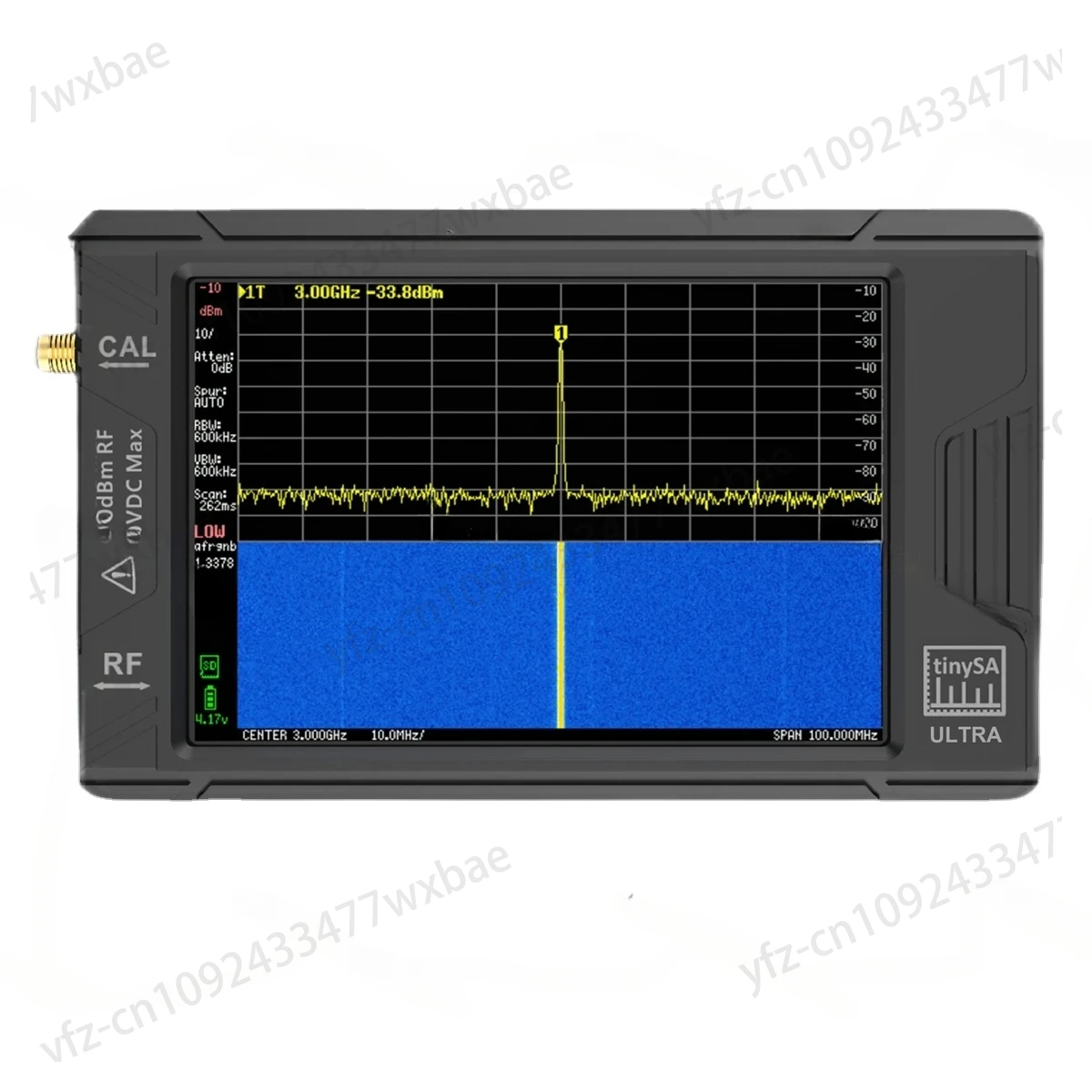 Handheld  100k-5.3GHz RF Signal Generator Spectrum Analyzer  for SDR Radio Shortwave Antenna