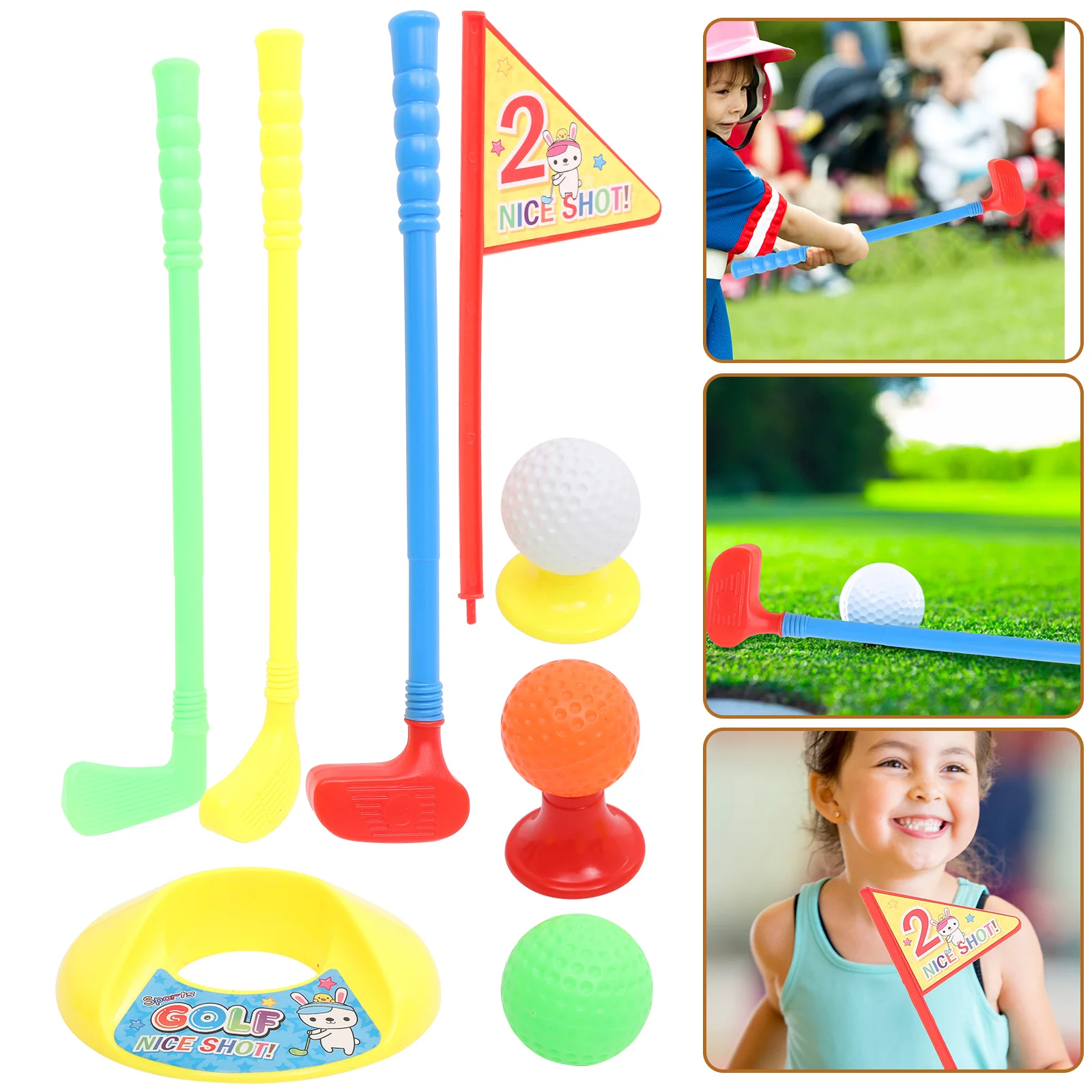 

Golf Toys Golfer for Children Preschool Toddler Kids Educational Golfs Wooden Sports Plaything Games Parent-children Playthings