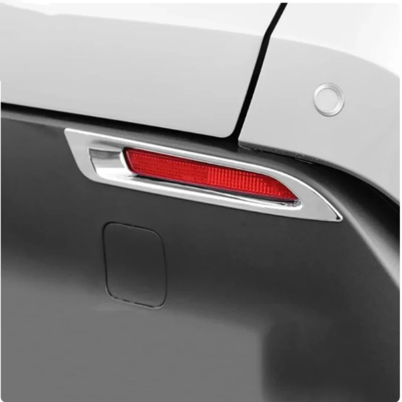 

Fit For Toyota Bz4x 2022 -2024 Carbon Fiber / Chrome Car Rear Foglight Fog Lamp Cover Trim Protect Exterior Accessories Auto Kit