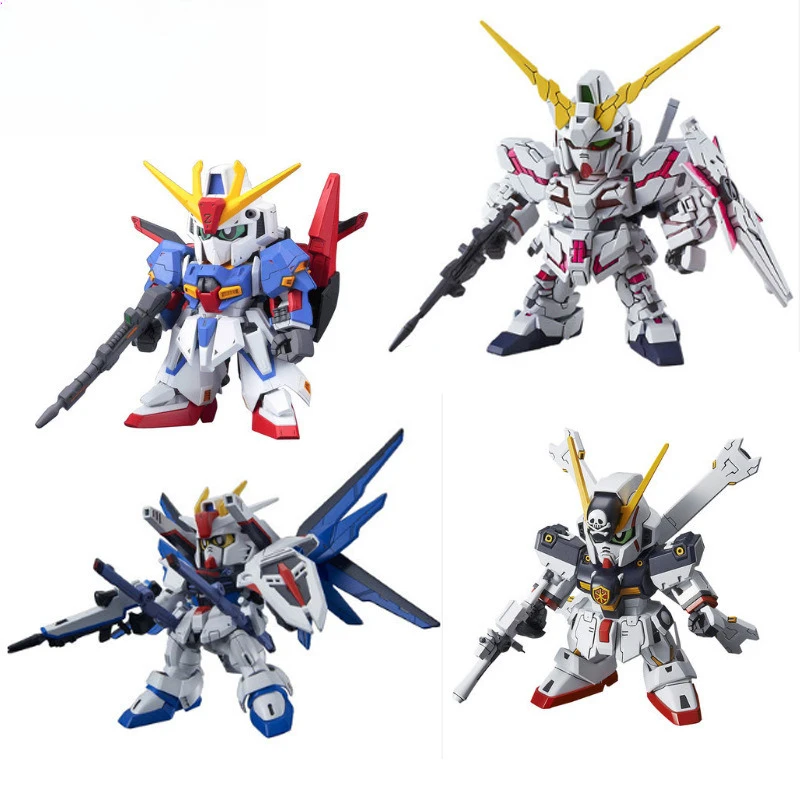 Gundam SDEX Modelo Robot Kit Strike Freedom Unicorn Wing Zero Red Astray BB Warrior Figura de acción