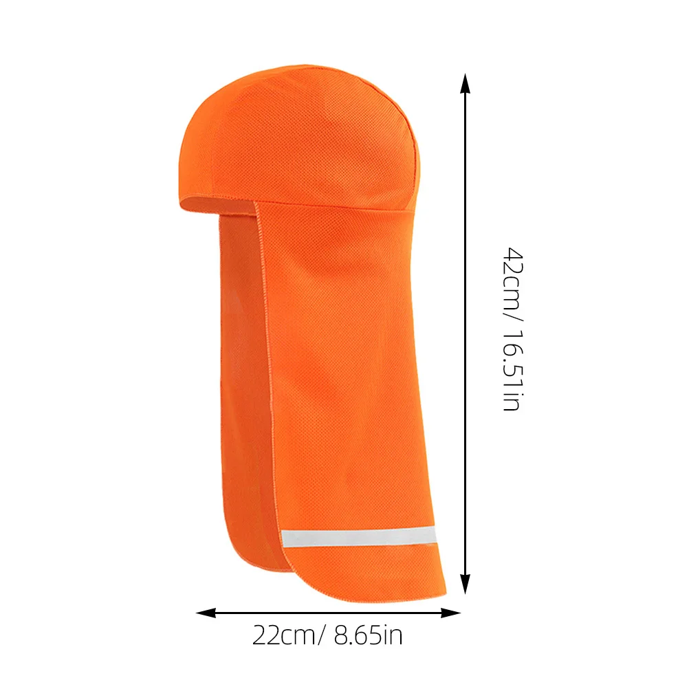 ذيل طويل عاكس قبعة قبعة ليلة ركوب البوليستر الدراجات الحجاب الرقبة ظلة الرياضة في الهواء الطلق قبعة الشتاء قبعة صلبة بطانة #2