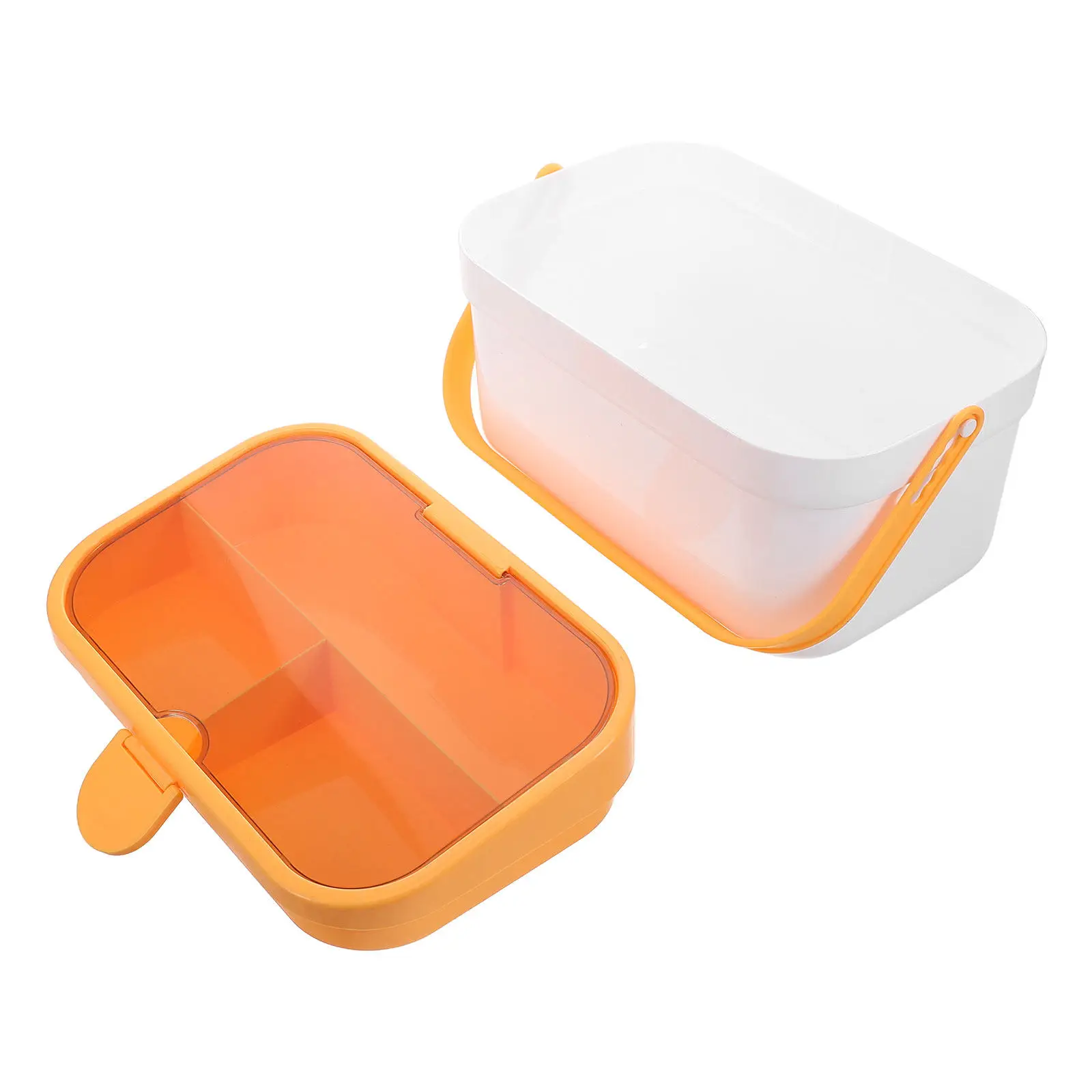 

Double Layer Large Capacity Medicine Organizer Box with Handle for Home and Travel Sleek Design Medication Storage Box Organizer