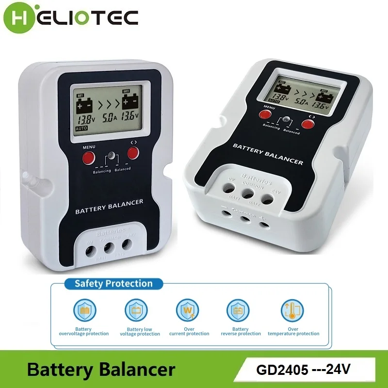 Imagem -02 - Bateria Equalizador Battery Balancer Controlador Recharger para Flood Agm Gel Chumbo Ácido Battery Pack System Equalizador de Tensão 24v