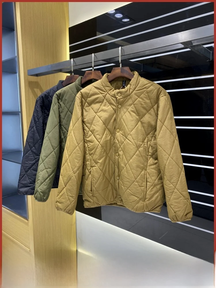 

Смешанный шелк, высокотехнологичный теплый хлопковый тюнер, мужское и женское осенне-зимнее многослойное хлопковое пальто для пар, верхняя одежда