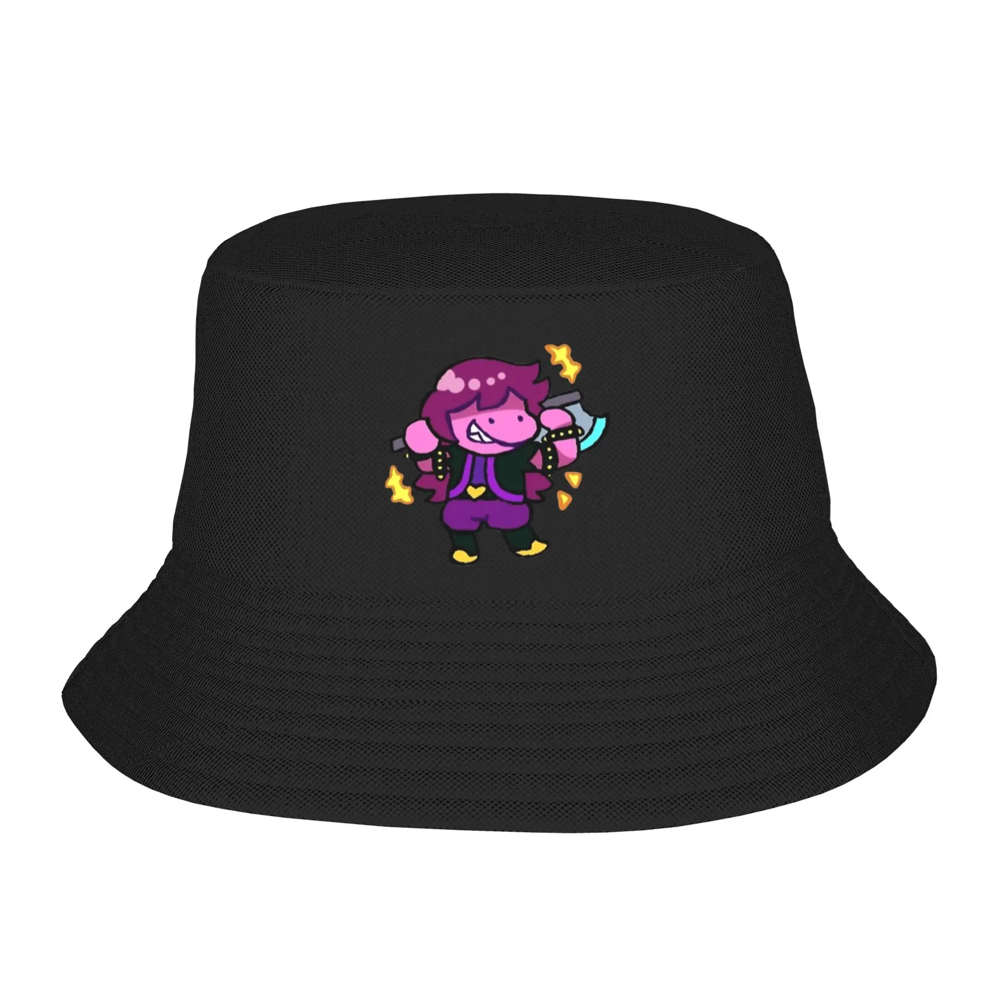 Deltarune Tiny Darkworld Susie Bucket Hats for Unisex Beach  Field Hat Trendy Foldable for Fishing Caps Headwear