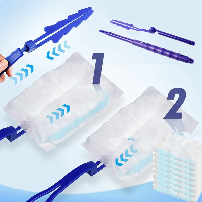 Одноразовая Электростатическая щетка для пыли, волоконная щетка, ручка для чистки дома, простой в использовании Пыльник