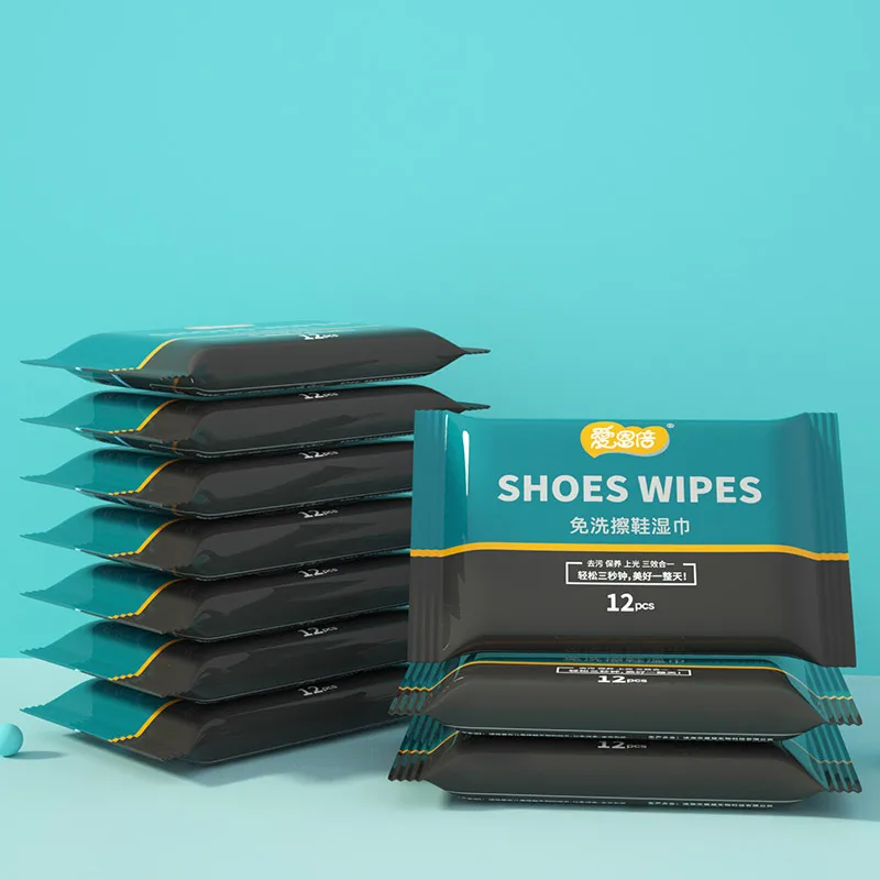 Shoes Cleaning Wipes 12 Count(Pack of 10)