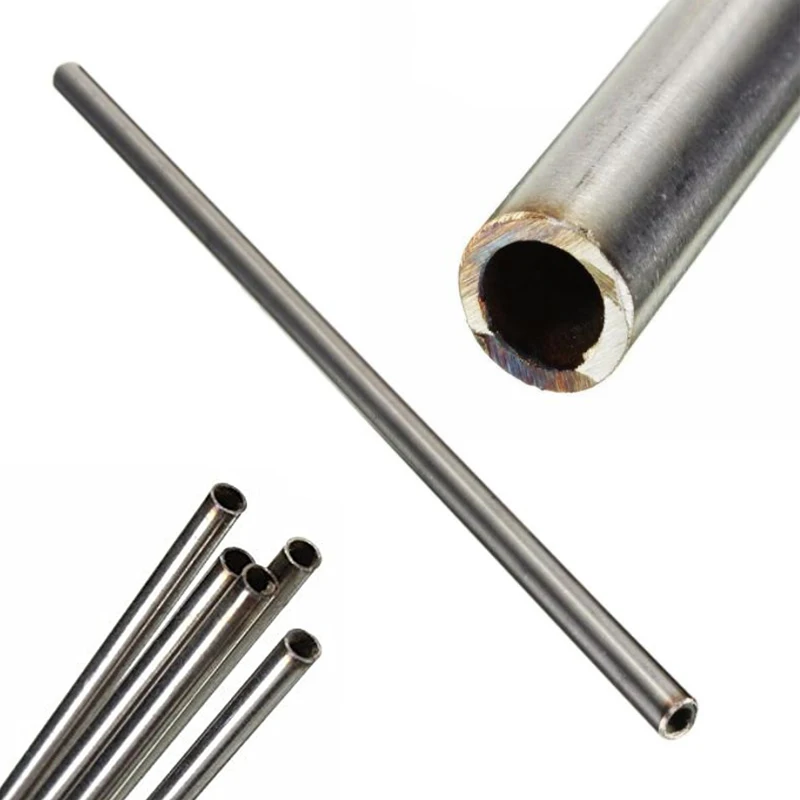 Length 250/500mm 304 Seamless Stainless Steel Capillary Tube OD 0.3-8 mm ID 0.1-12mm  Hollow Circular Tube