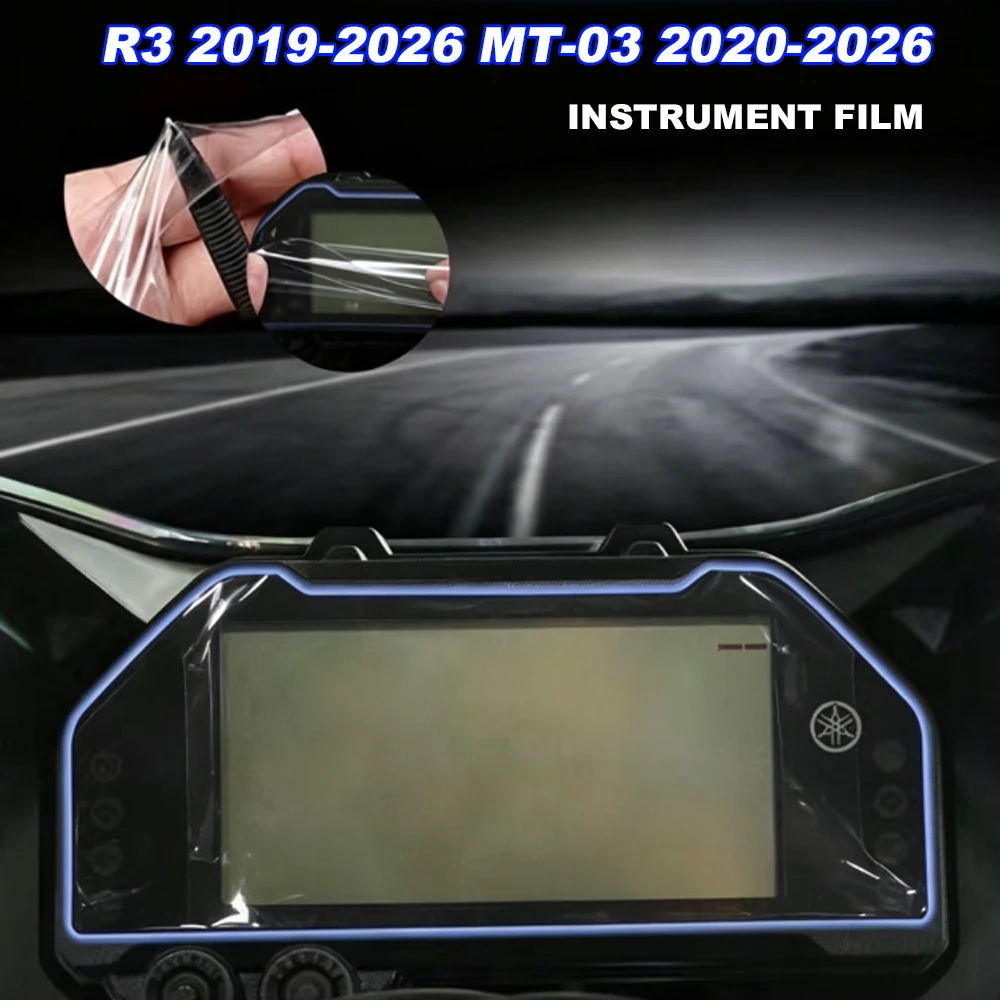 

For Yamaha MT-03 MT-25 2020-2026 R3 R25 2019-2026 New Motorcycle Scratch Cluster Screen Dashboard Protection Instrument Film