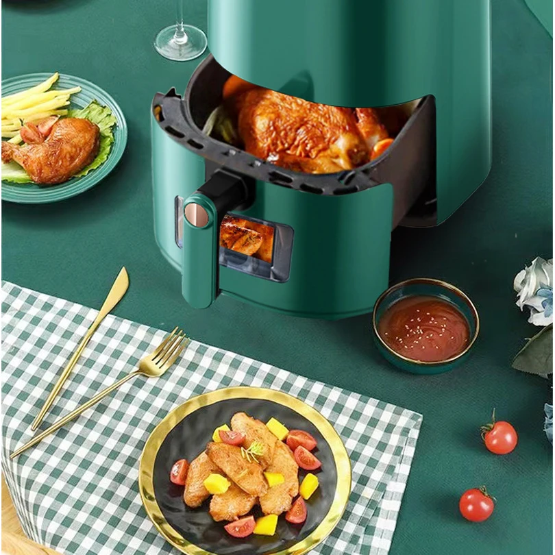 Multifunctional Home Air Fryer Without Oil Intelligence 7L Oven US EU 1400W Touch Panel Temperature Control Visual Air Frying