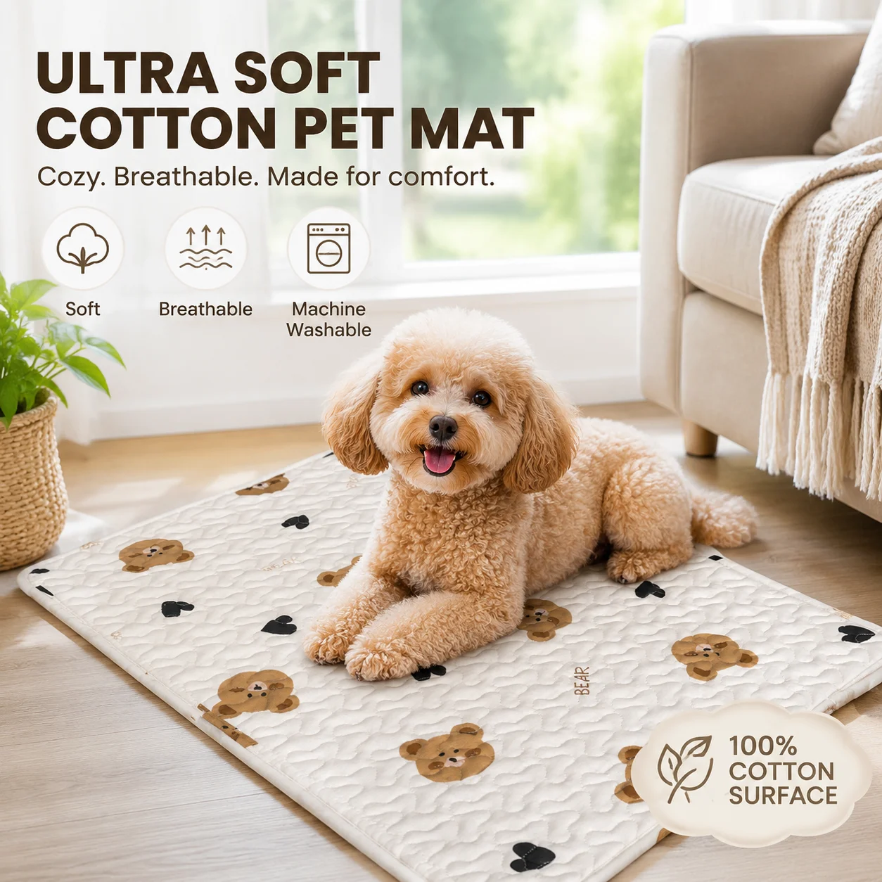 Summer Mat Pet Cooling Ice Blanket Mat Moisture Proof Dog Floor Sofa Cushion Skin Friendly Cat Sleep Breathable Pet Bed Covers