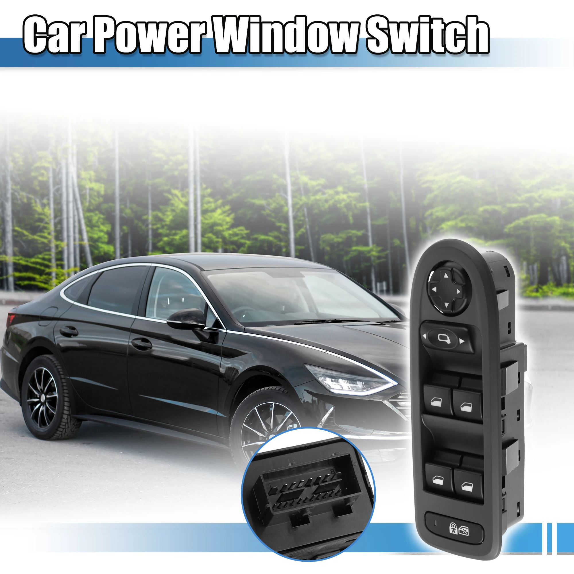 X Autohaux 96644915 649028 6490QY 96644915XT Power Window Switch Driver Side for Peugeot 308 Hatchback SW 2011-2014