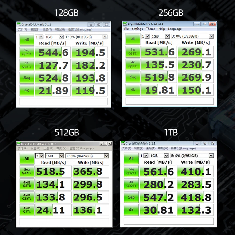 Imagem -02 - Oscoo-disco Rígido para Laptop Ssd M.2 Sata Iii Disco Hdd 2242 Ngff 120gb 240gb 240gb 128gb 256gb 512gb 1tb Ngff