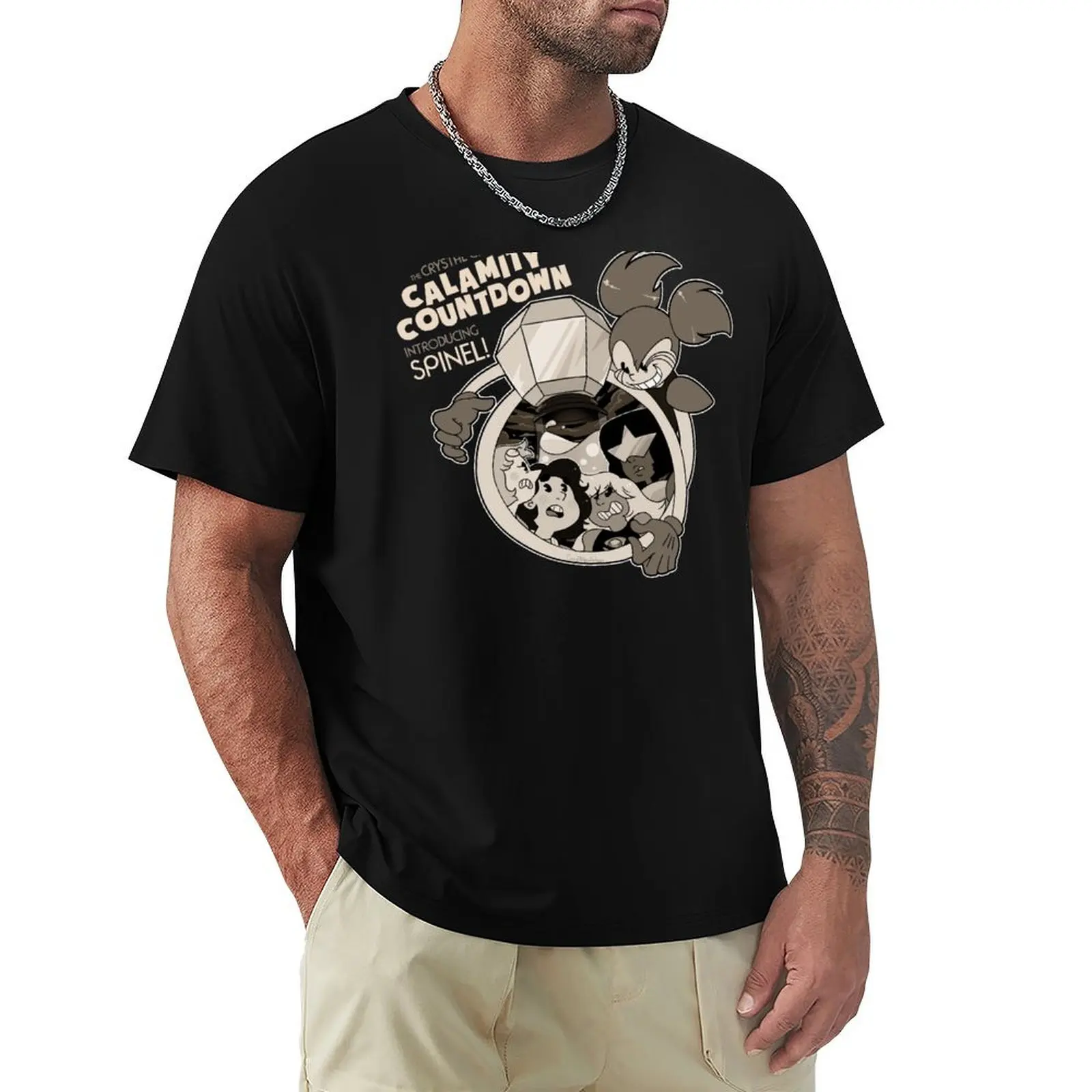 Steven Universe The Movie - Calamity Countdown T-Shirt Fashion Graphic Tee for Men