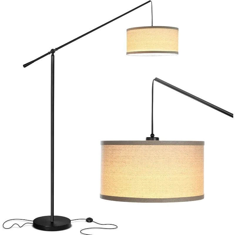 

2 - LED Floor lamp, Tall Lamp with Sturdy Base, Contemporary Arc Lamp for Living Rooms & Offices, Great Living Room Décor