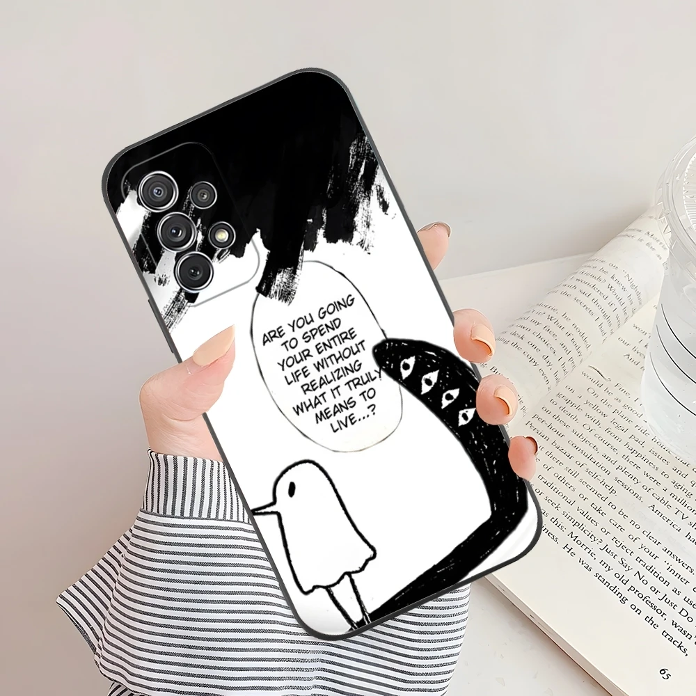 Oyasumi Punpun Phone Case For Samsung S23 Ultra S24 S22 S20 Fe S21 Plus Galaxy A54 A34 A24 A53 M54 Note 20 Cover