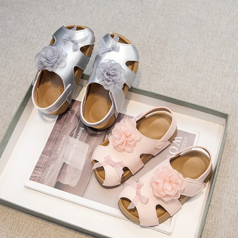 

Детские сандалии для девочек, повседневные, дышащие, с вырезами, в римском стиле, из ПВХ, летние, пляжные, 2026