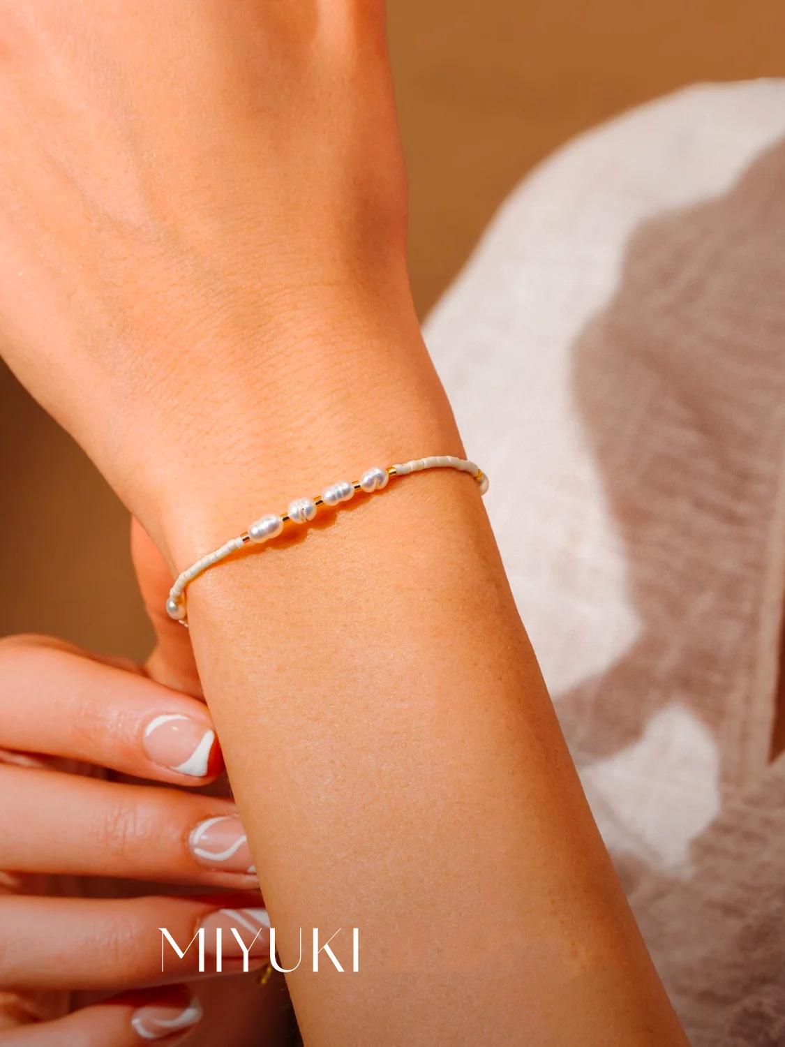 Vlen Miyuki Beads Tiny Bracelet Natural Freshwater Pearl Dainty Bracelets for Women String Pulseras Fashion Simple Jewelry
