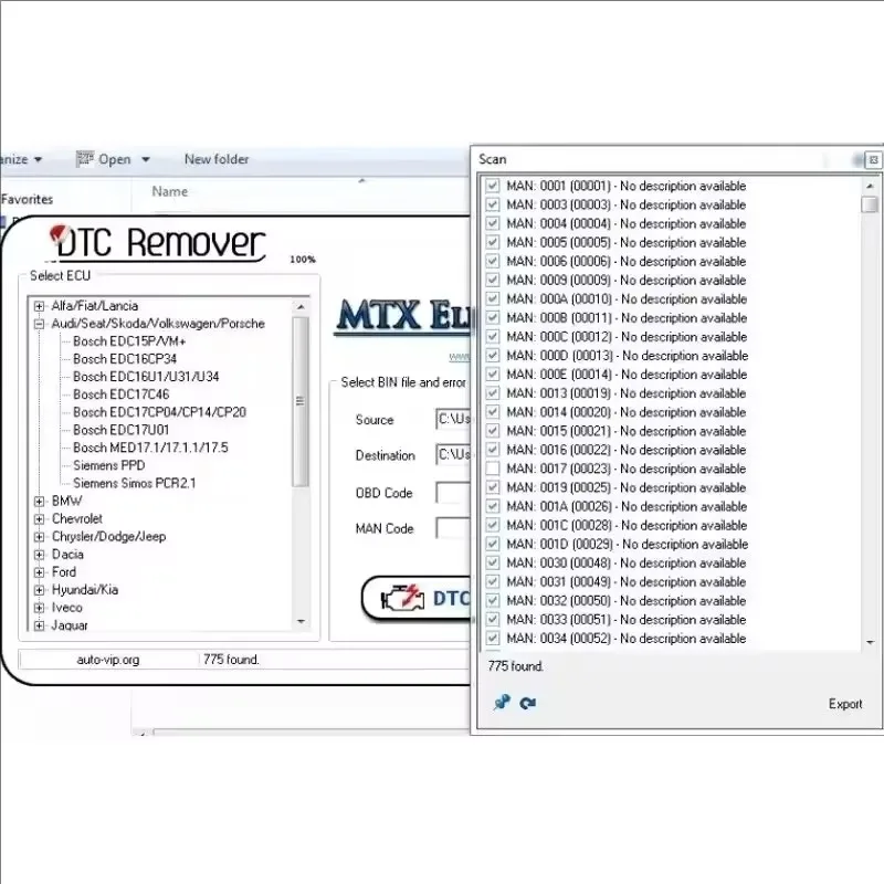 Good 9 Extra ECU Tuning SW Software ECU Fault Code Remover KESS KTAG FGTECH OBD2+MTX DTC Remover 1.8.5.0 With Keygen