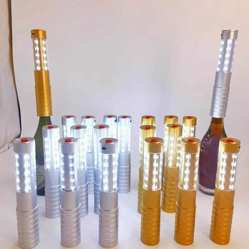 Handheld Strobe Lights Champagne Bottle Sparklers Led Strobe Baton Bottle Service Lights for Club Bar Wedding KTV Party Decor