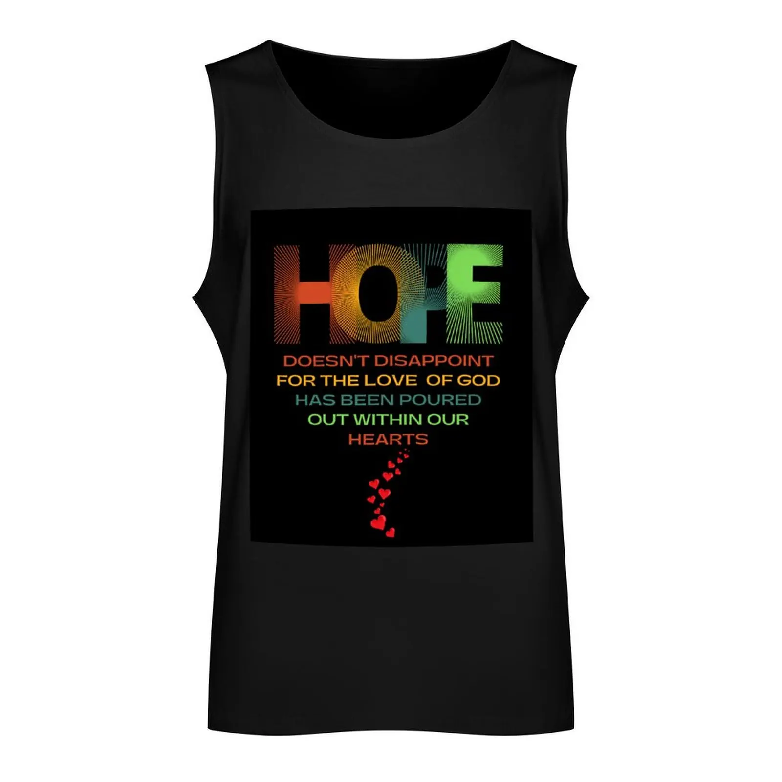 HOPE DOESN'T DISAPPOINT Tank Top gym training accessories Vest for boy Sleeveless T-shirt Men's summer vest