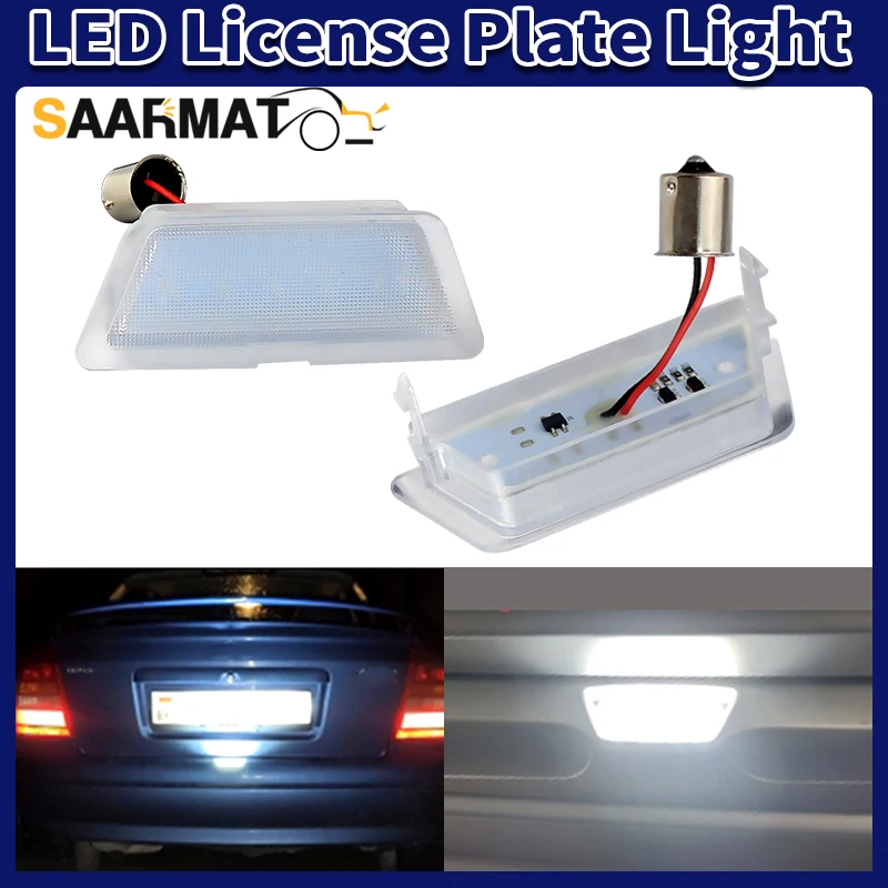 1pc/2pcs CANbus LED License Number Plate Light For Opel Vauxhall Astra G MK4 Hatchback Saloon 1998 1999 2000 2001 2002 2003 2004