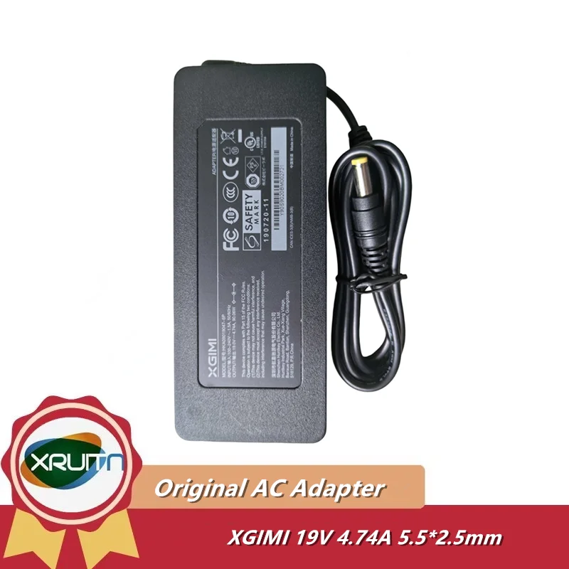 New Original XGIMI 19V 4.74A AC/DC Adapter for XGIMI Halo WK03A Portable LED Projector Power Supply HKA09019047-6P ADP-90MD H