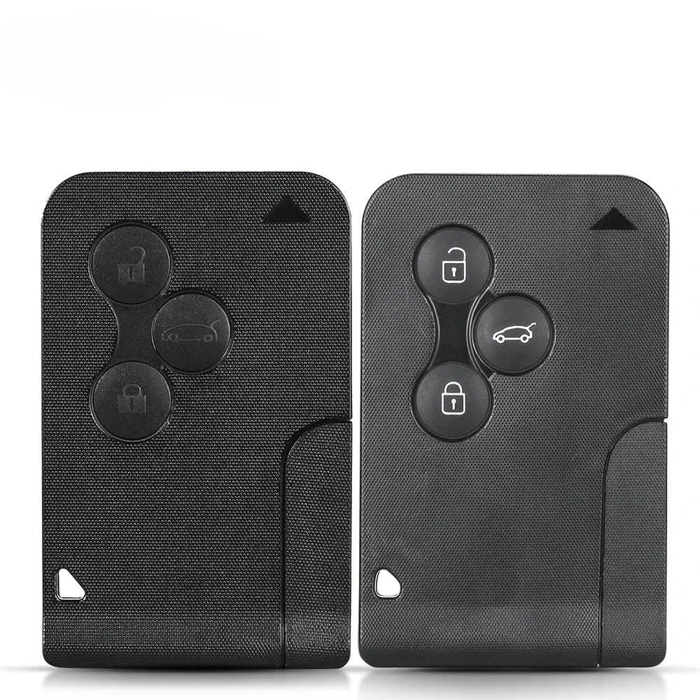 Replacement Smart Card Key Shell For Renault Clio Logan Megane 2 3 Koleos Scenic 3 Buttons Remote Key Case Small Key