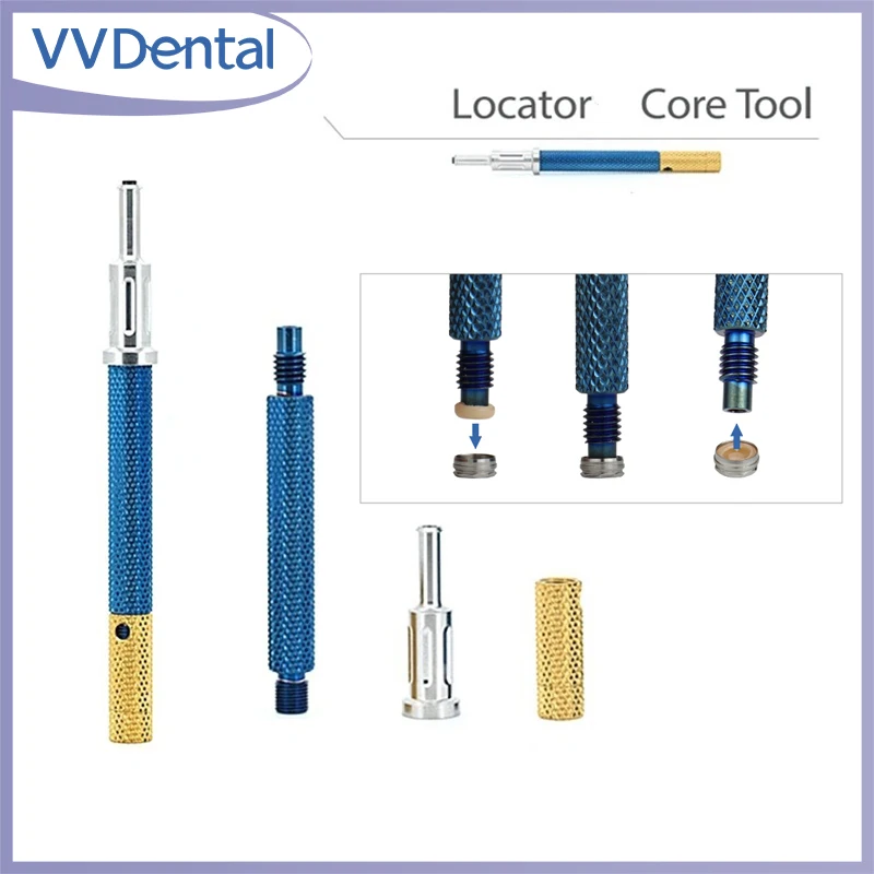VVDental 3 in 1 Dental Implant Locator Core Tool Metal Handle Tool Insert Drivers for Various Types of Torque Wrenches Available