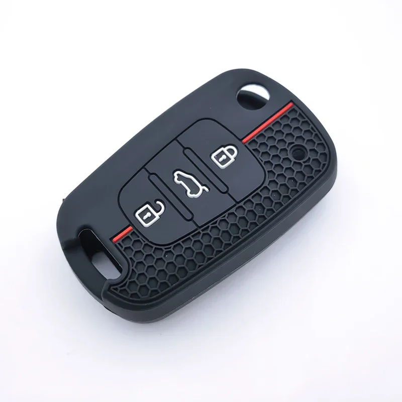 Silicone Remote Car Key Case Shell Fob for Kia Soul Venga Picanto Rio Sorento Ceed Sportage for Hyundai I20 I30 Veloster Ix20 - view 4
