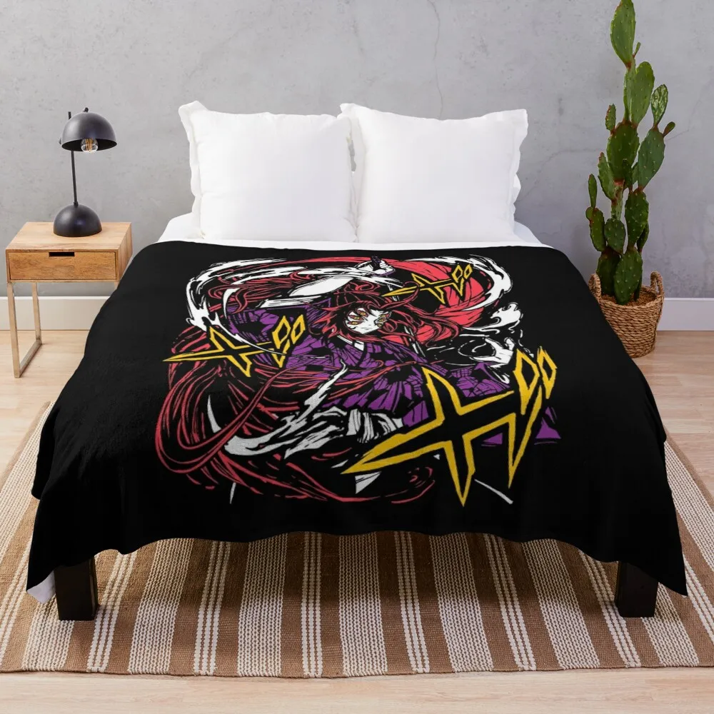 Kokushibo - Kimetsu no Yaiba Throw Blanket Beach decorative Blankets