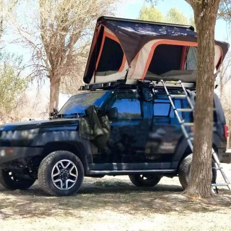 

Outdoor Foldable 4X4 Camping Car Roof Tent Roof Top Tent Quick Setup Waterproof ABS Hard Shell Rooftop Tent for SUV/Van